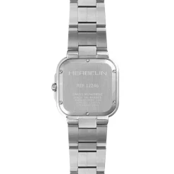 HERBELIN Montre Cap Camarat Bleu cadran argente fond bleu bracelet acier argenté Best