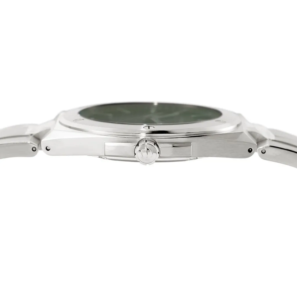 HERBELIN Montre Cap Camarat Vert cadran argenté fond vert bracelet métal argenté New