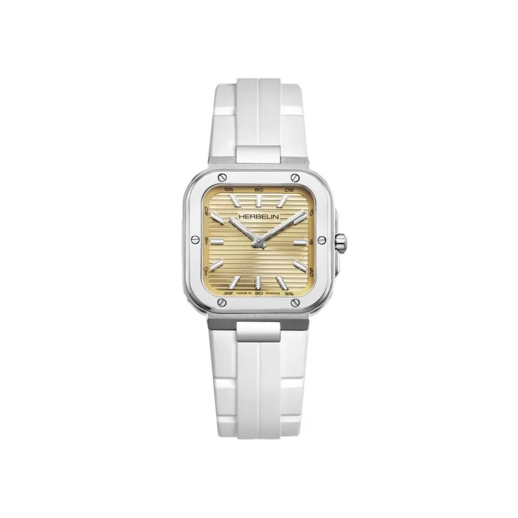 HERBELIN Montre Cap Camarat Square Champagne Hot