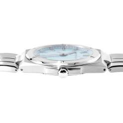 HERBELIN Montre Cap Camarat Bleu cadran argenté fond bleu bracelet métal argenté Discount