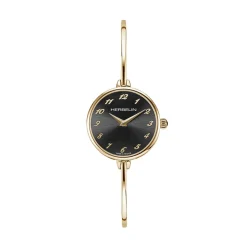 HERBELIN Montre Fil Noir cadran doré fond noir bracelet acier doré Online