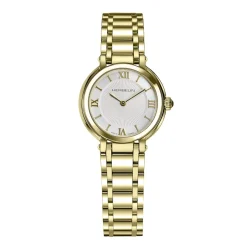 HERBELIN Montre Galet Argenté cadran doré fond argenté bracelet acier doré