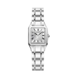 HERBELIN Montre Luna Argent cadran argenté fond argenté bracelet acier argenté