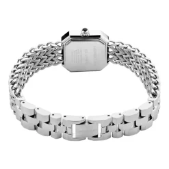 HERBELIN Montre Octogone Nacre Noire cadran argenté fond nacre bracelet acier argenté Discount