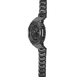 CASIO G-SHOCK Montre Hybride Classic Noir cadran gris fond noir bracelet acier gris Hot