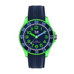 ICE WATCH Montre Cartoon Vert cadran vert fond bleu bracelet silicone bleu Sale
