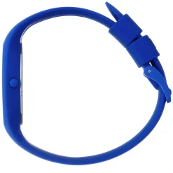 ICE WATCH Montre Colour Bleu cadran argenté fond bleu bracelet silicone bleu Clearance