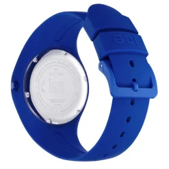 ICE WATCH Montre Colour Bleu cadran argenté fond bleu bracelet silicone bleu Clearance