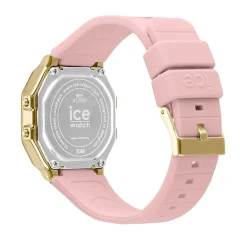 ICE WATCH Montre Digit Retro Rose cadran doré bracelet silicone rose Outlet