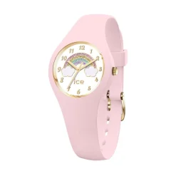 ICE WATCH Montre Fantasia Blanc cadran rose fond blanc bracelet silicone rose
