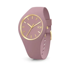 ICE WATCH Montre Ice Glam Brushed Rose cadran rose fond rose bracelet silicone rose