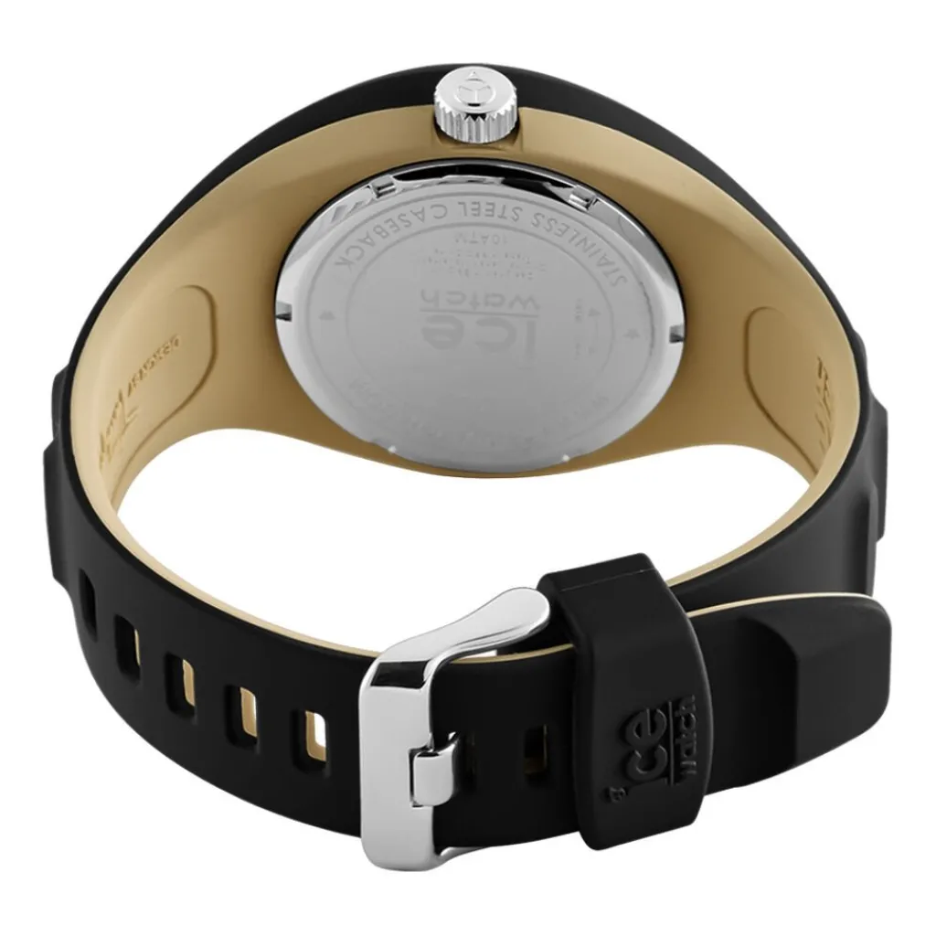 ICE WATCH Montre Pierre Leclercq Noir cadran noir fond noir bracelet silicone noire Hot