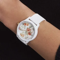 ICE WATCH Montre Solar Power Blanc cadran blanc fond blanc bracelet silicone blanc Best