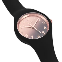 ICE WATCH Montre Sunset Degrade Arc En Ciel cadran noir fond multicolore bracelet silicone noire Clearance