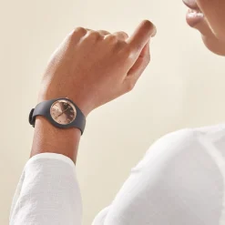 ICE WATCH Montre Sunset Degrade Arc En Ciel cadran noir fond multicolore bracelet silicone noire Clearance