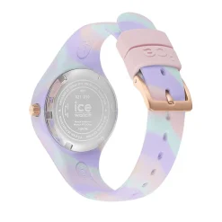 ICE WATCH Montre Tie And Dye Mauve cadran bicolore doré / rose fond mauve bracelet silicone tricolore Sale