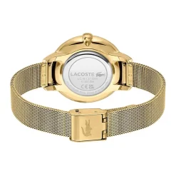 LACOSTE Montre Cannes Argente cadran dore fond argenté bracelet acier doré Clearance