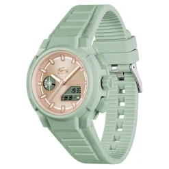 LACOSTE Montre Lc33 Crème cadran vert fond cr&egrave;me bracelet silicone vert Discount