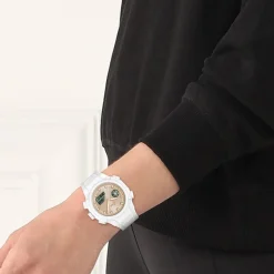 LACOSTE Montre Lc33 Crème cadran blanc fond cr&egrave;me bracelet silicone blanc Clearance