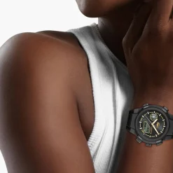 LACOSTE Montre Lc33 Noir cadran noir fond noir bracelet silicone noir Online