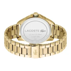 LACOSTE Montre Le Croc Champagne cadran doré fond champagne bracelet acier doré Best