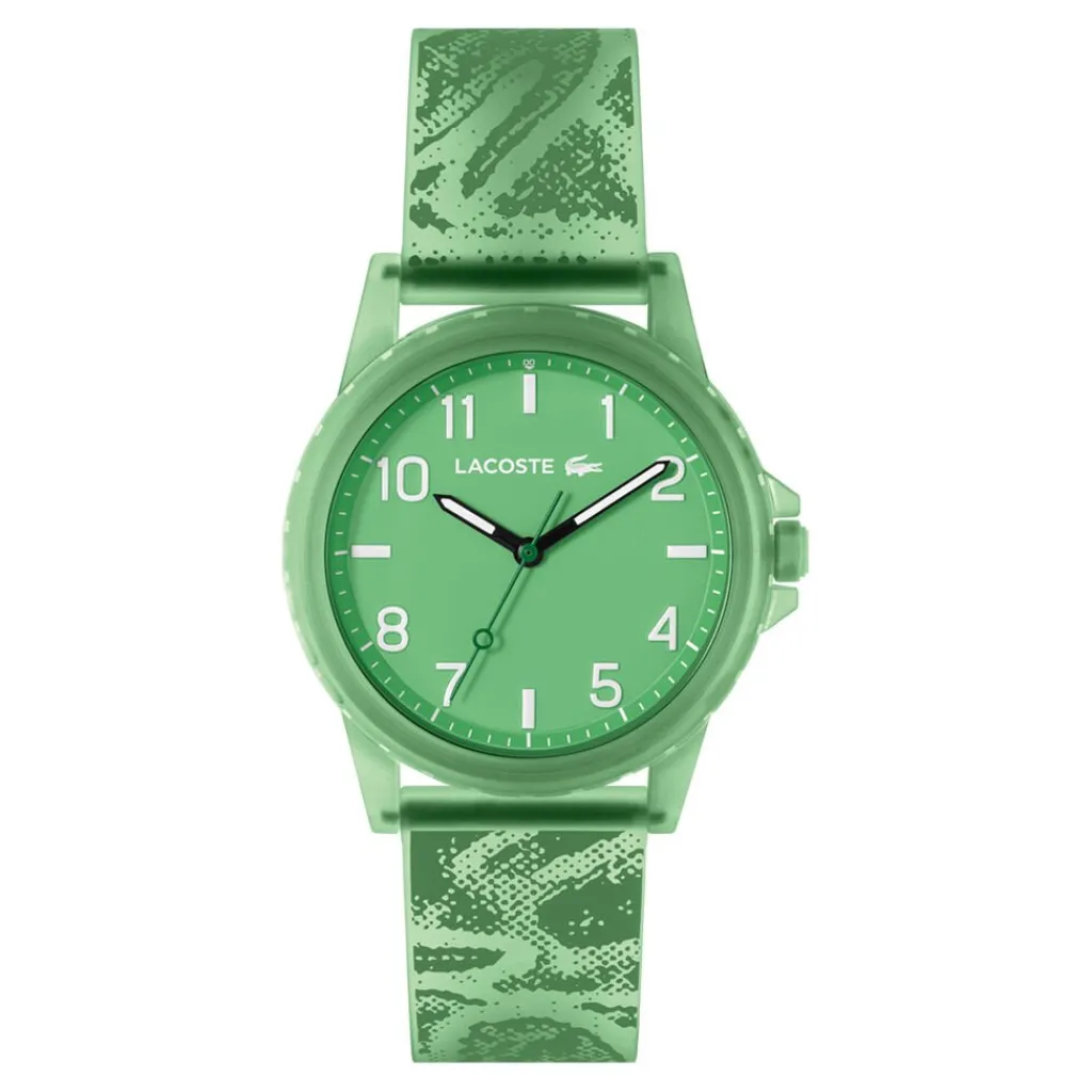 LACOSTE Montre Rider Vert cadran vert fond vert bracelet silicone vert Discount