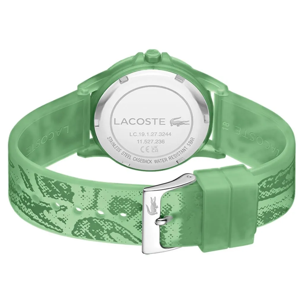 LACOSTE Montre Rider Vert cadran vert fond vert bracelet silicone vert Discount