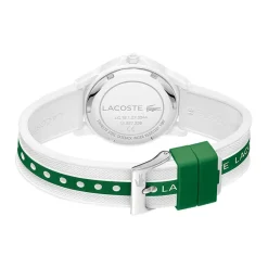 LACOSTE Montre Teen/rider Blanc cadran blanc fond blanc bracelet silicone blanc New