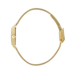 LIP Montre Churchill T13 Blanc cadran doré fond blanc bracelet acier doré Best