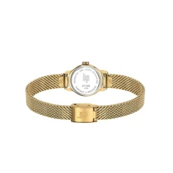 LIP Montre Henriette 19 Argenté cadran doré fond argenté bracelet acier doré Outlet