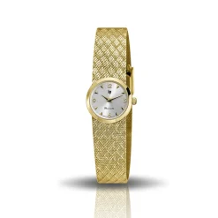 LIP Montre Henriette 22 Argenté cadran doré fond argenté bracelet métal doré Clearance