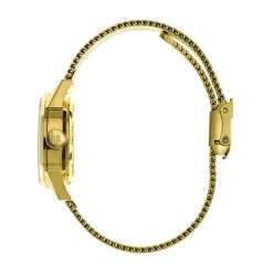 LIP Montre Himalaya C艙ur Battant Blanc cadran doré fond blanc bracelet acier doré Outlet