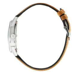 LIP Montre Himalaya C艙ur Battant 40 Bleu cadran argenté fond bleu bracelet cuir marron Sale