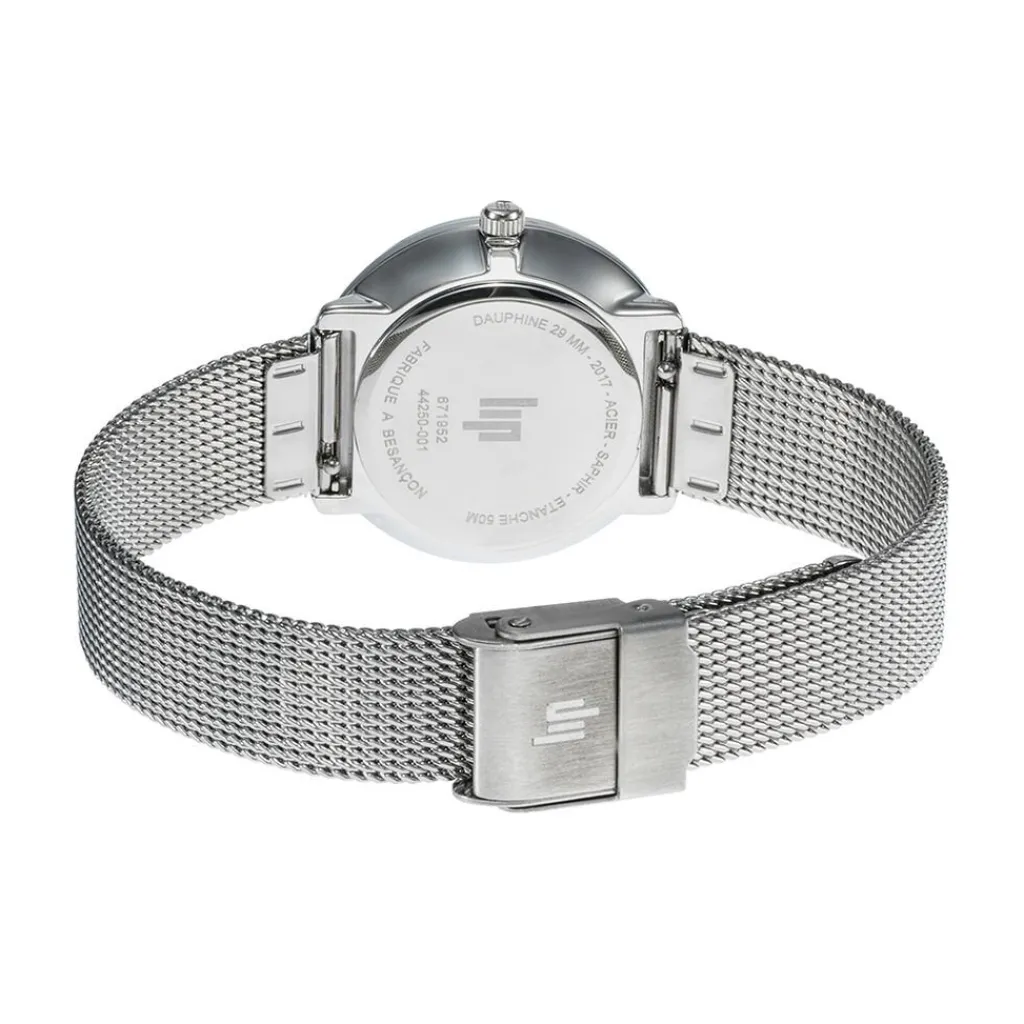 LIP Montre Himalaya Dauphine 29 Bleu cadran argenté fond bleu bracelet acier argenté Online