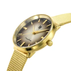 LIP Montre Himalaya Dauphine 29 Marron cadran doré fond marron bracelet acier doré Online