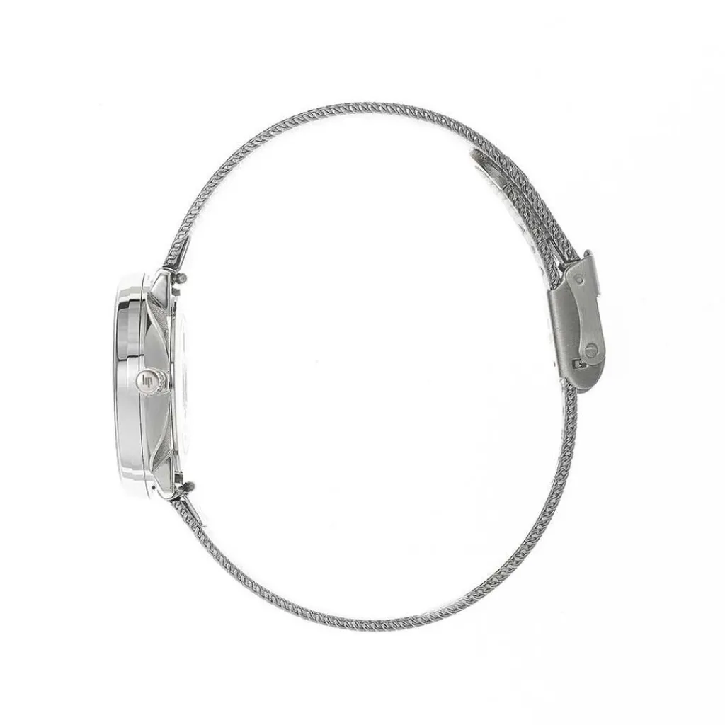 LIP Montre Himalaya Dauphine 29 Argenté cadran argenté fond argenté bracelet acier argenté