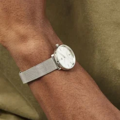 LIP Montre Himalaya Dauphine 29 Argenté cadran argenté fond argenté bracelet acier argenté