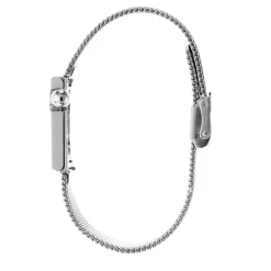 LIP Montre Mach 2000 Mini Square Argenté cadran argenté fond argenté bracelet acier argenté Clearance