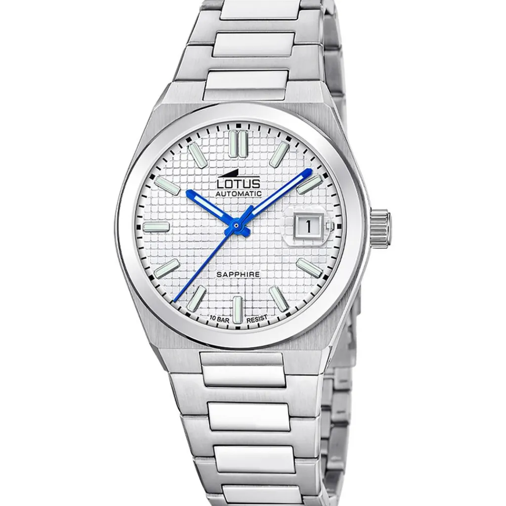 LOTUS Montre Automatico Argenté cadran argenté fond argenté bracelet acier argenté Sale