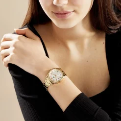 LOTUS Montre Bliss Argenté cadran argenté fond argenté bracelet acier doré Outlet