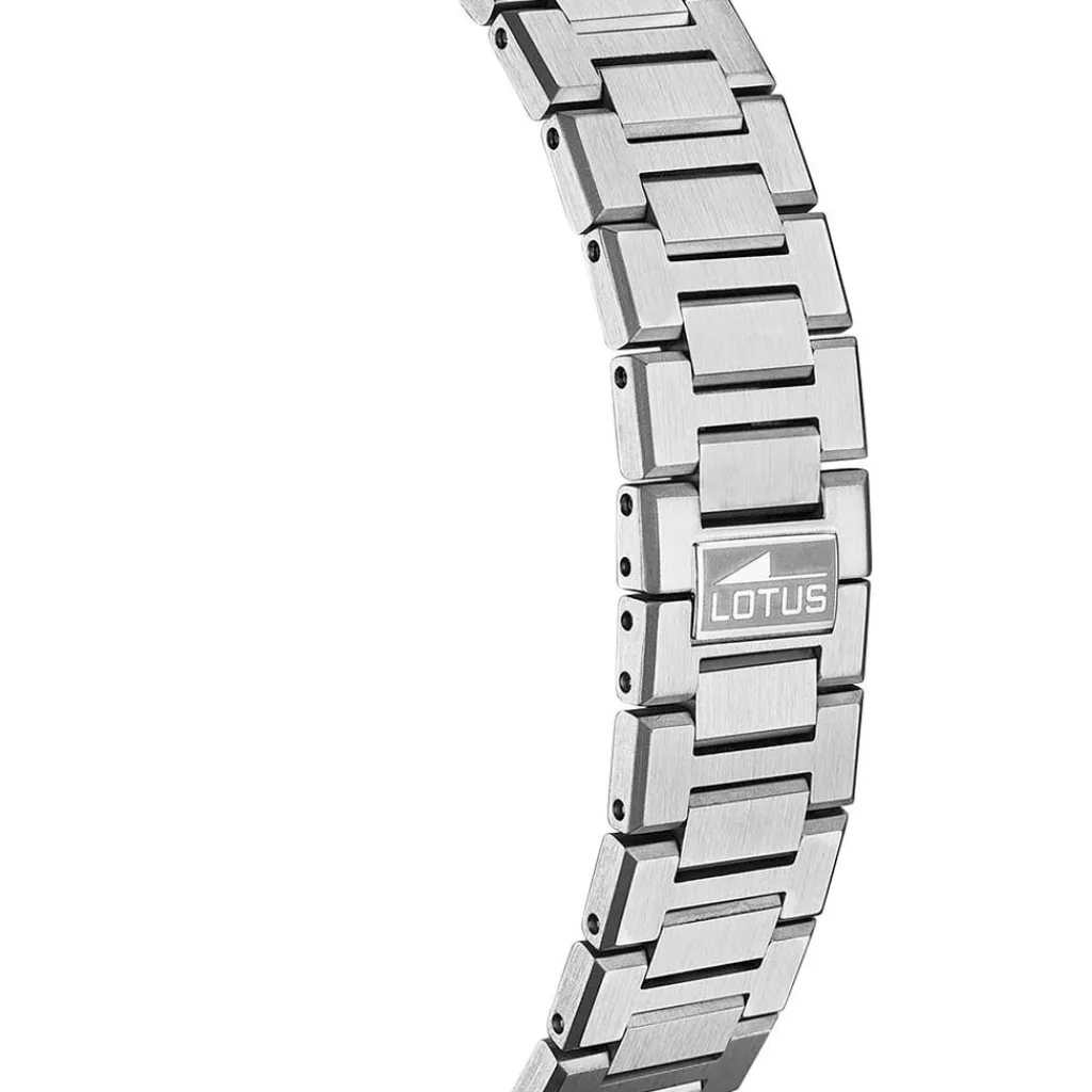 LOTUS Montre Excellent Vert cadran argenté fond vert bracelet acier argenté Sale