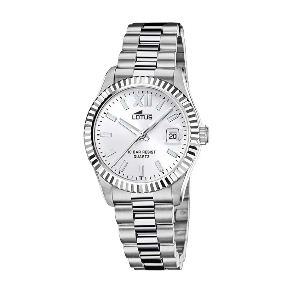 LOTUS Montre Freedom Collection Argenté cadran argenté fond argenté bracelet acier argenté Discount