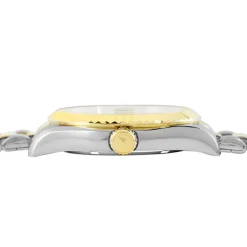 LOTUS Montre Freedom Collection Noir cadran argenté fond noir bracelet acier bicolore Hot