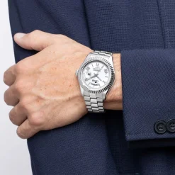 LOTUS Montre Freedom Collection Argenté cadran argenté fond argenté bracelet acier argenté