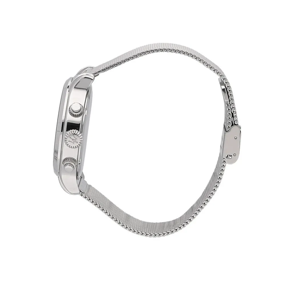 MASERATI Montre Epoca Bleu cadran argenté fond bleu bracelet acier argenté Hot