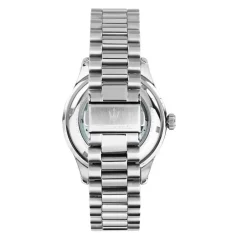 MASERATI Montre Sorpasso Bleu cadran argenté fond bleu bracelet acier argenté Outlet