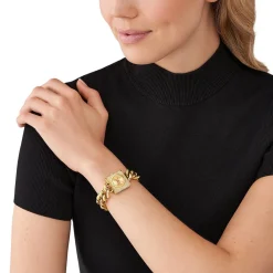 MICHAEL KORS Montre Chain Lock Doré Outlet