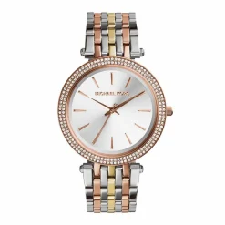 MICHAEL KORS Montre Darci Argent cadran bicolore fond argenté bracelet acier argenté Discount