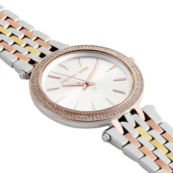MICHAEL KORS Montre Darci Argent cadran bicolore fond argenté bracelet acier argenté Discount