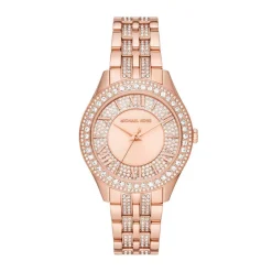 MICHAEL KORS Montre Fossil Harlowe Rose cadran rose fond rose bracelet acier doré Best